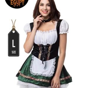 German Maid Green Dress