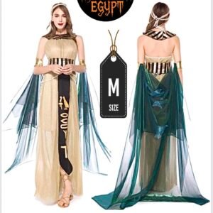 Cleopatra Gold-Teal Dress