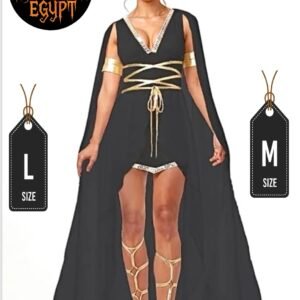 Warrior Goddess Costume | زي المحاربة الأنيقة الأسود والذهبي