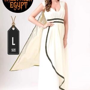 Egyptian Goddess White Cape Dress