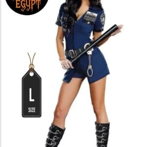 Sexy Police Officer Costume (Blue Mini Dress)