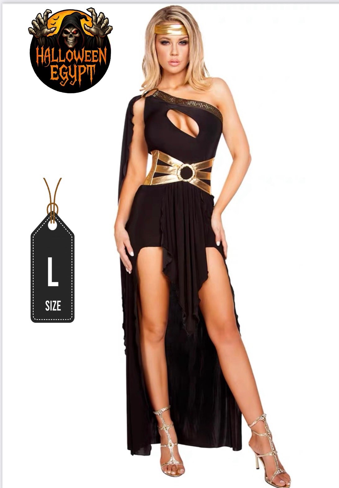 Greek Queen Costume (Black & Gold)
