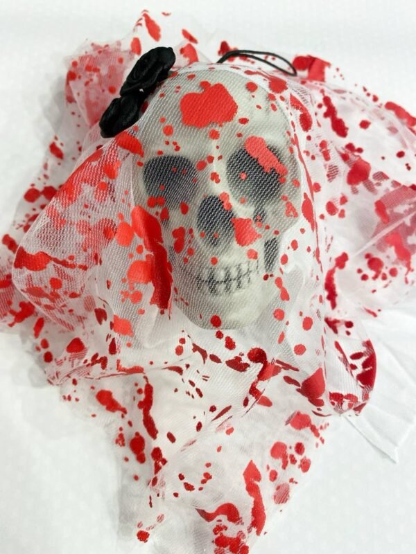 bloody skull veil hanging