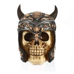 viking horned skull