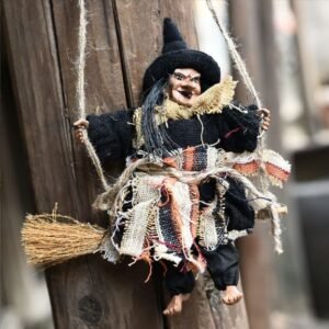 hanging witch doll