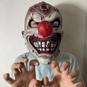 heavy rubber psycho clown mask