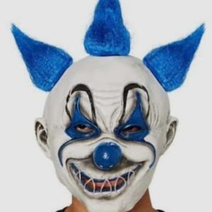 scary clown mask (blue hair)
