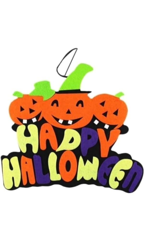 happy halloween pumpkin sign