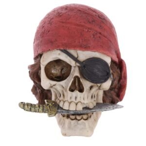 pirate skull with dagger