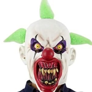 scary clown mask (green hair)