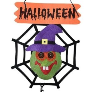 witch web hanging sign