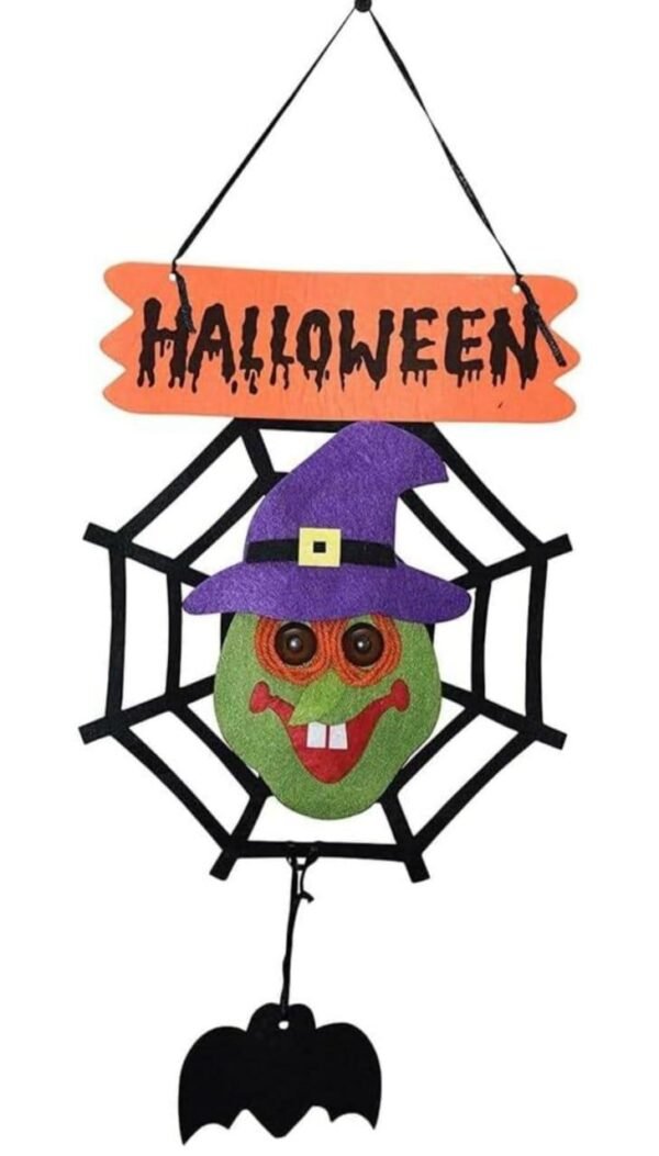 witch web hanging sign