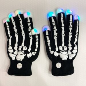 skeleton led gloves
