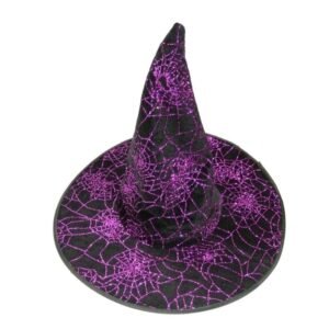 witch hat – purple spider design