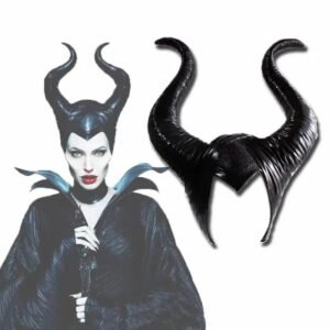leather maleficent horns