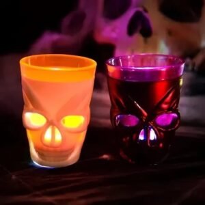 led skull cup set