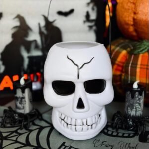 white skull bucket