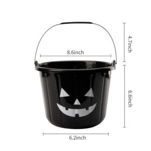 black pumpkin bucket