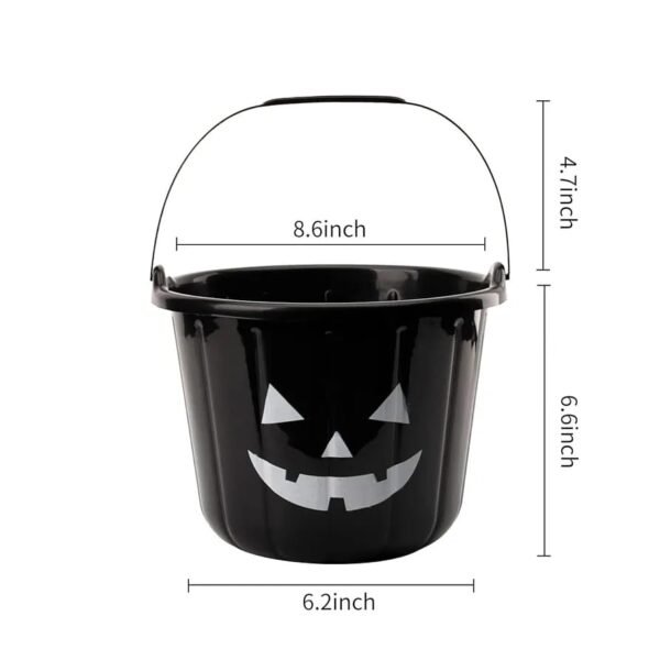 black pumpkin bucket