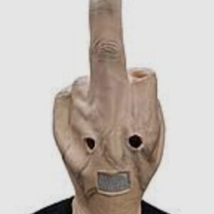 middle finger latex mask