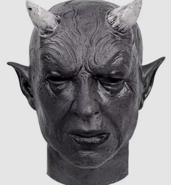 black devil horns full head mask