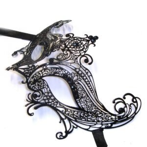 Long Lace Black Mask