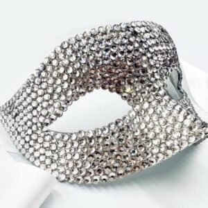 Silver Crystal Eye Mask