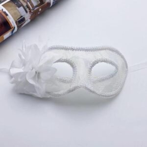 White Floral Eye Mask