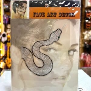 Face Art Decor - Silver Snake Design