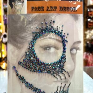 Face Art Decor - Blue Crystal Skull