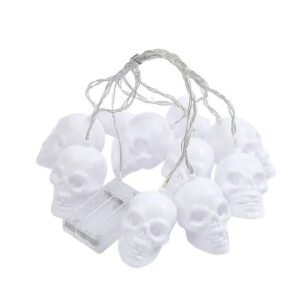 White Skull String Lights